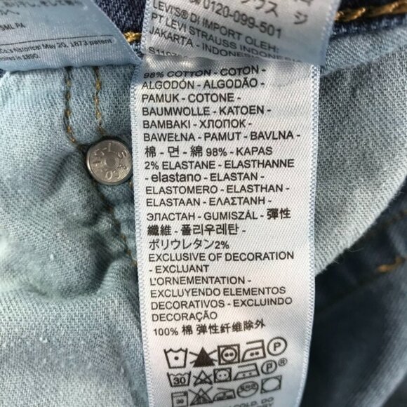 LEVIS 559 Mens Size 38x29 (tag 38x30) Relaxed Fit Straight Leg Blue Denim Jeans - Picture 7 of 16